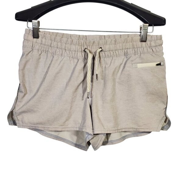 Vuori Clementine Performance Shorts Heather Gray Brief-Lined Gym Running - Picture 1 of 5